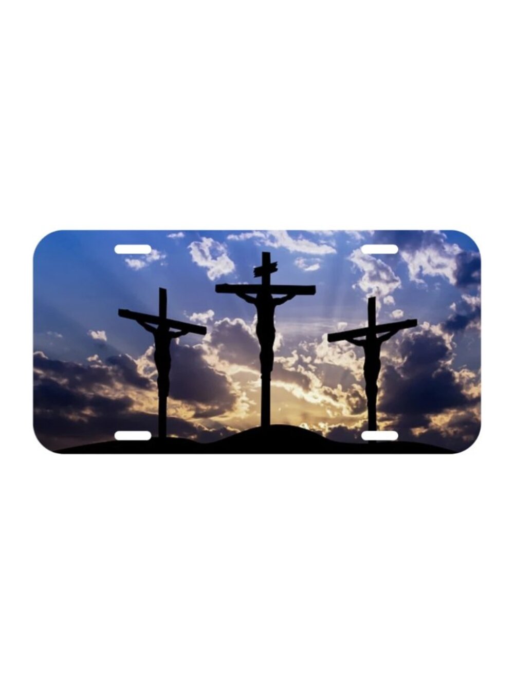 Jesus Cross Heaven Christian God Church KJV License Plate Front Auto Tag Plate